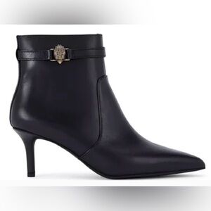 Kurt Geiger Black Ankle Booties with Gold Accent with box & dust bag.